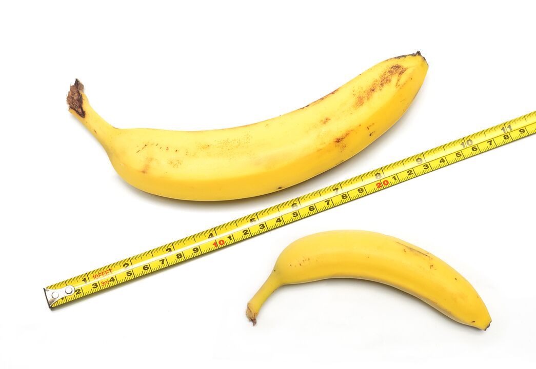 增大阴茎的方法之前和之后。